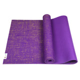 Natural Jute Yoga Mat Set - Purple