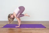 Natural Jute Yoga Mat Set - Purple