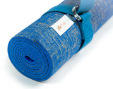 Natural Jute Yoga Mat Set - Blue