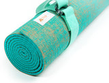 Natural Jute Yoga Mat Set - Green