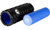 2-in-1 Foam Roller Set - Black/Blue
