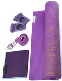 Natural Jute Yoga Mat Set - purple