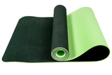 Dual-sided TPE Yoga Mat Set - Green-Black