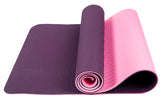 Dual-sided TPE Yoga Mat Set - Pink-Purple