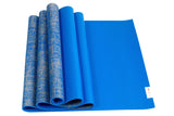 Natural Jute Yoga Mat Set - Blue