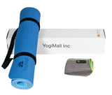 Dual-sided TPE Yoga Mat Set - Blue