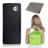 Yoga Knee Pad, Hand Towel, Drawstring Bag Set - Green 