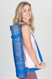Natural Jute Yoga Mat Set - Blue